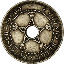 Moneta, Kongo Belgijskie, 5 Centimes, 1919, VF(30-35), Miedź-Nikiel, KM:17