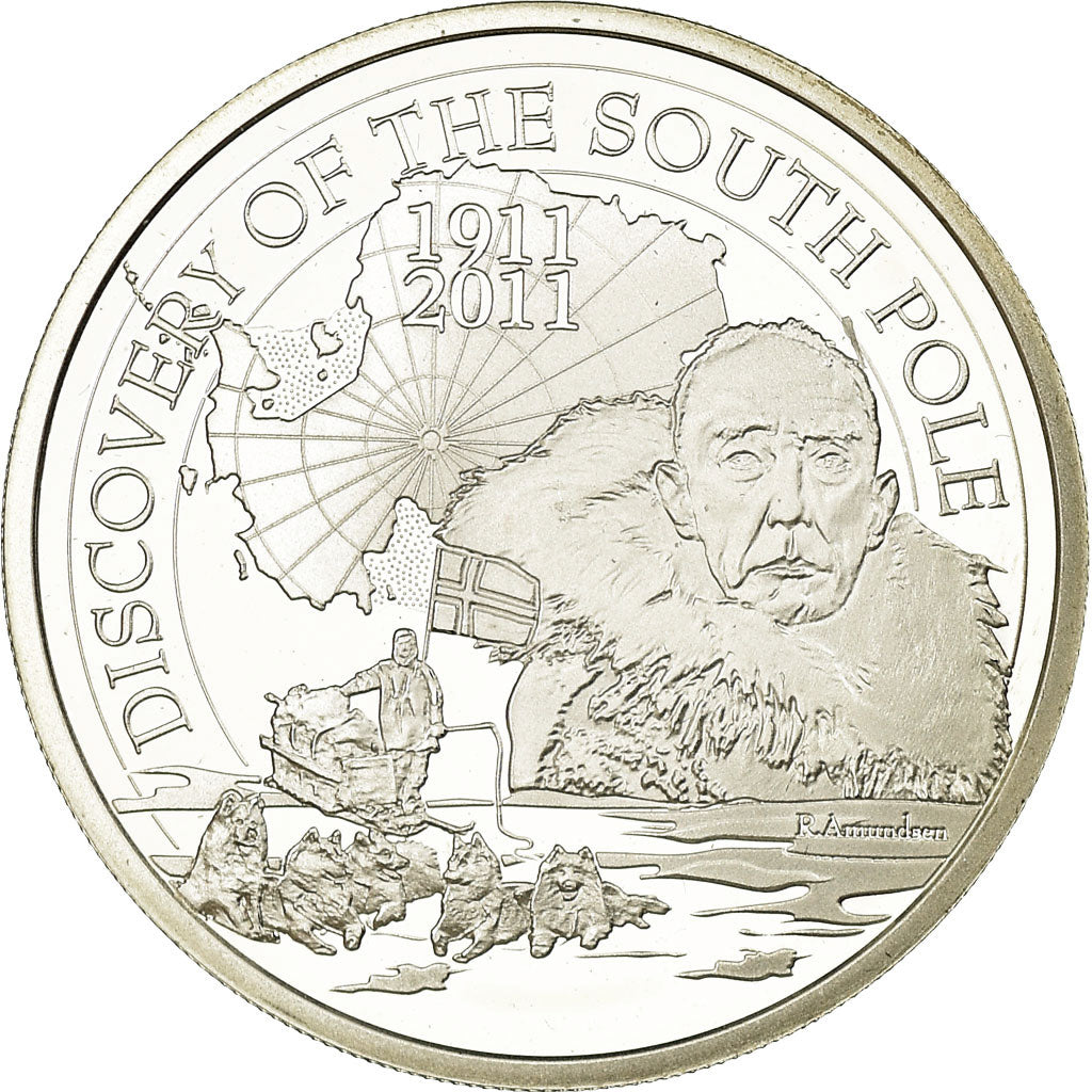 Belgio, 10 Euro, Discovery of the South Pole, 2011, BE, FDC, Argento, KM:309