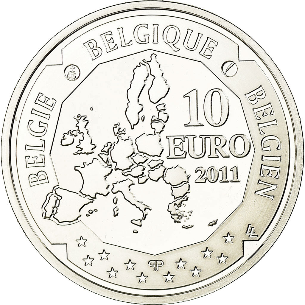 Belgio, 10 Euro, Discovery of the South Pole, 2011, BE, FDC, Argento, KM:309