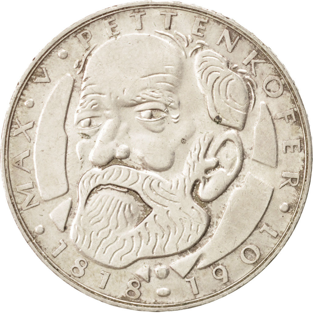 GERMANY - FEDERAL REPUBLIC, 5 Mark, 1968, Munich, Germany, AU(50-53), Silver,...