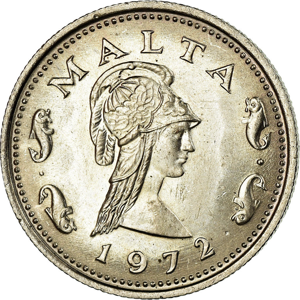 Moneda, Malta, 2 Cents, 1972, British Royal Mint, EBC, Cobre - níquel, KM:9