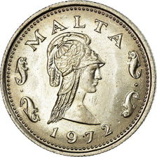 Moneda, Malta, 2 Cents, 1972, British Royal Mint, EBC, Cobre - níquel, KM:9