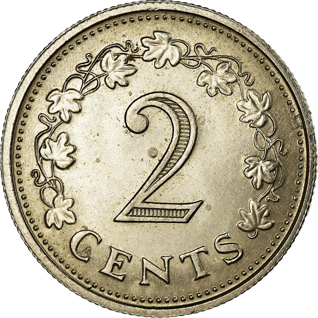 Moneda, Malta, 2 Cents, 1972, British Royal Mint, EBC, Cobre - níquel, KM:9