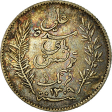 Monnaie, Tunisie, Ali Bey, Franc, 1892/AH1309, Paris, TTB+, Argent, KM:224