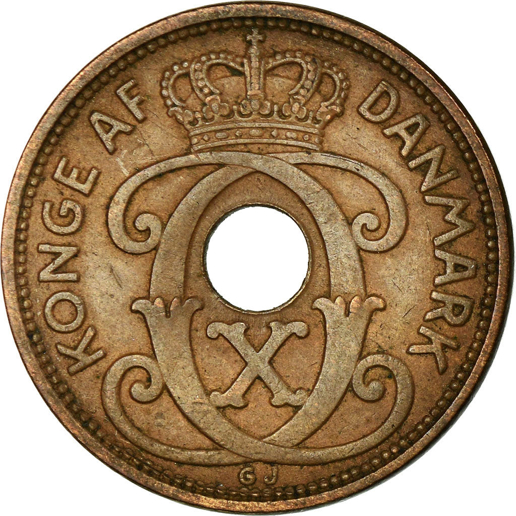 Münze, Dänemark, Christian X, 5 Öre, 1938, Copenhagen, SS, Bronze, KM:828.2