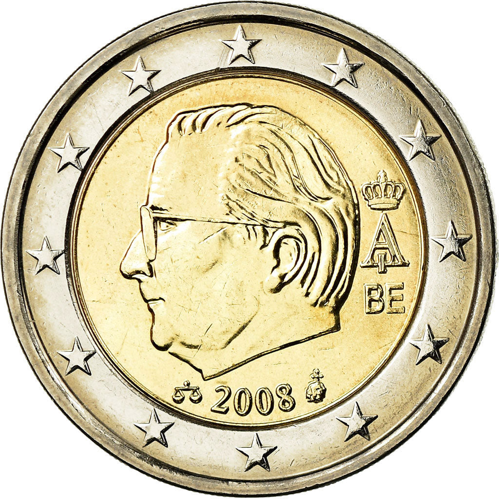Belgio, 2 Euro, 2008, SPL-, Bi-metallico, KM:281