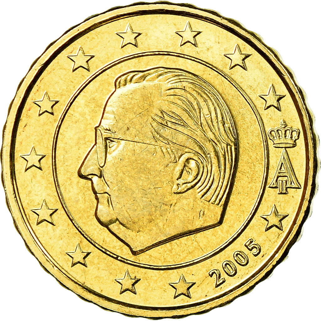 Belgium, 10 Euro Cent, 2005, EF(40-45), Brass, KM:227