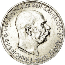 Moeda, Áustria, Franz Joseph I, Corona, 1915, MS(60-62), Prata, KM:2820