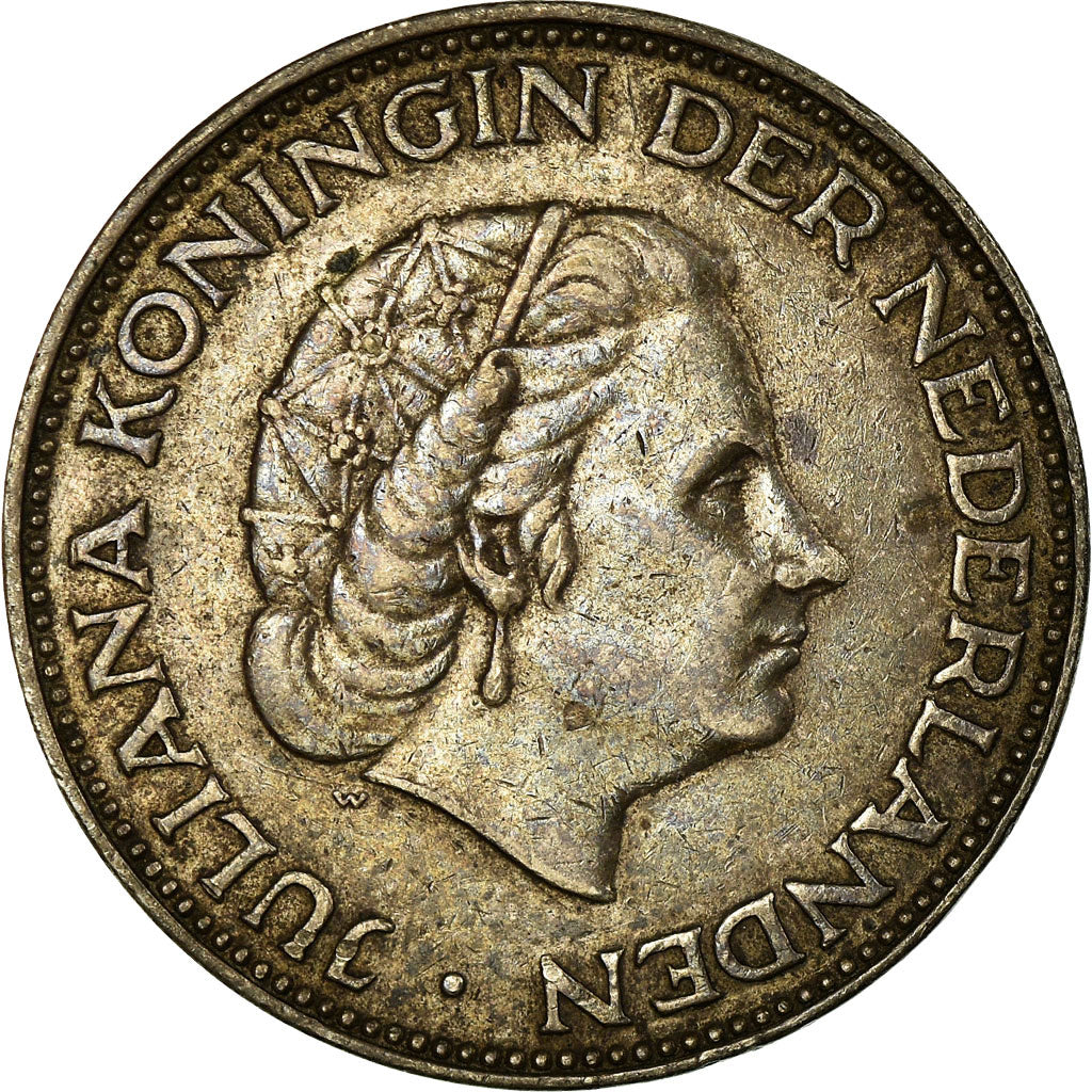 Moneta, Paesi Bassi, Juliana, 2-1/2 Gulden, 1961, BB, Argento, KM:185