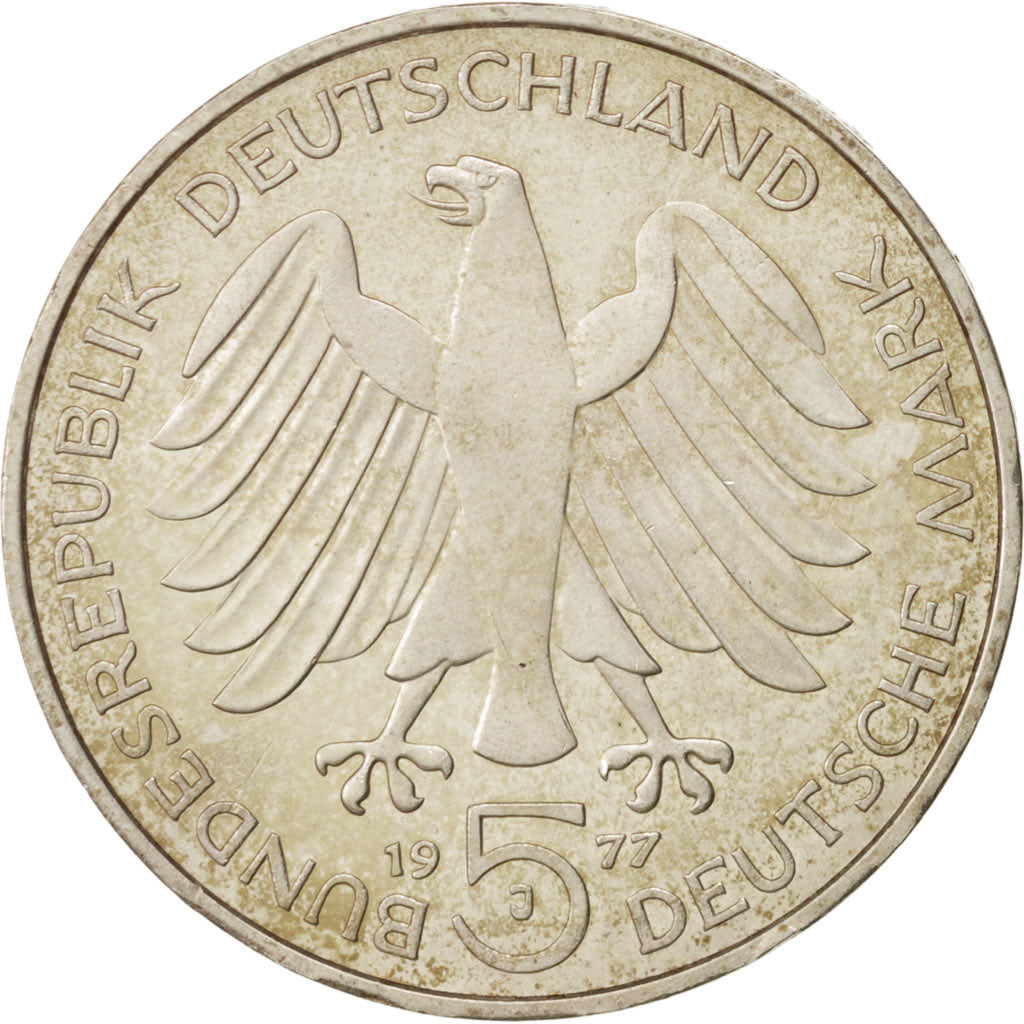 Coin, GERMANY - FEDERAL REPUBLIC, 5 Mark, 1977, Hamburg, Germany, MS(60-62)