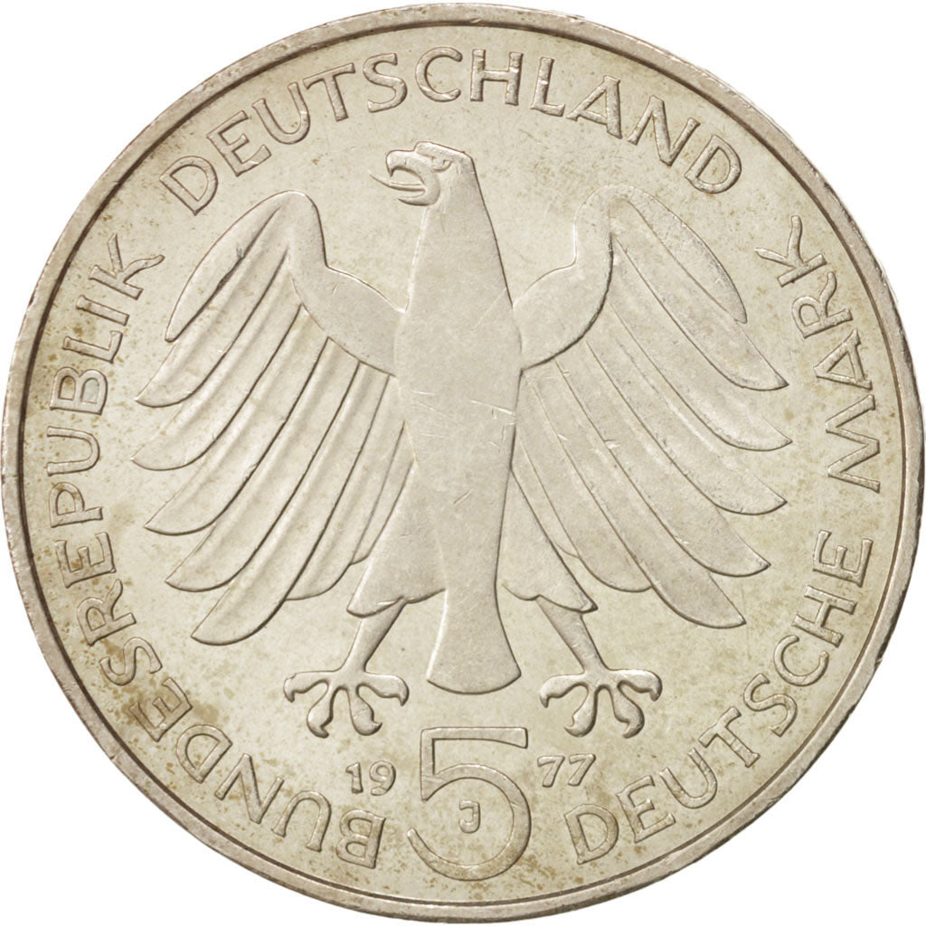 Coin, GERMANY - FEDERAL REPUBLIC, 5 Mark, 1977, Hamburg, Germany, MS(60-62)