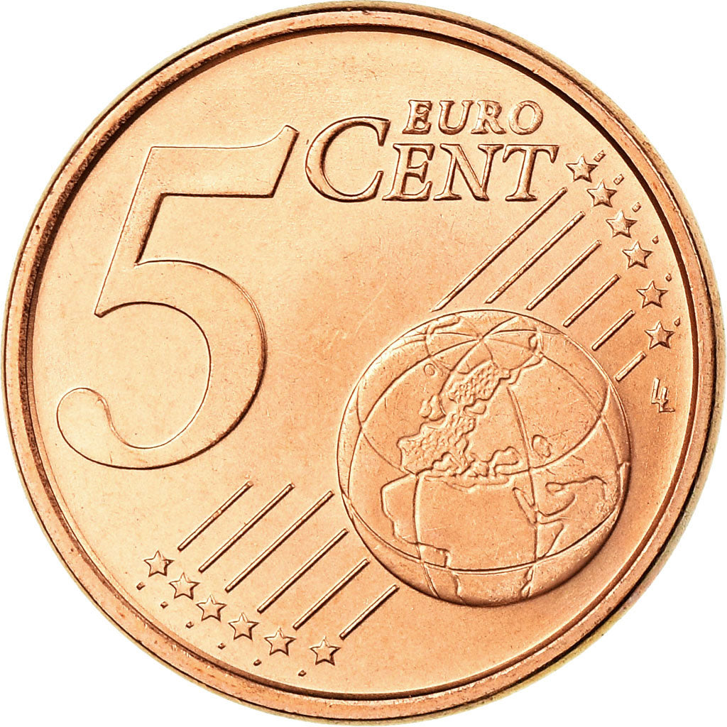 Włochy, 5 Euro Cent, 2006, Rome, AU(55-58), Miedź platerowana stalą, KM:212