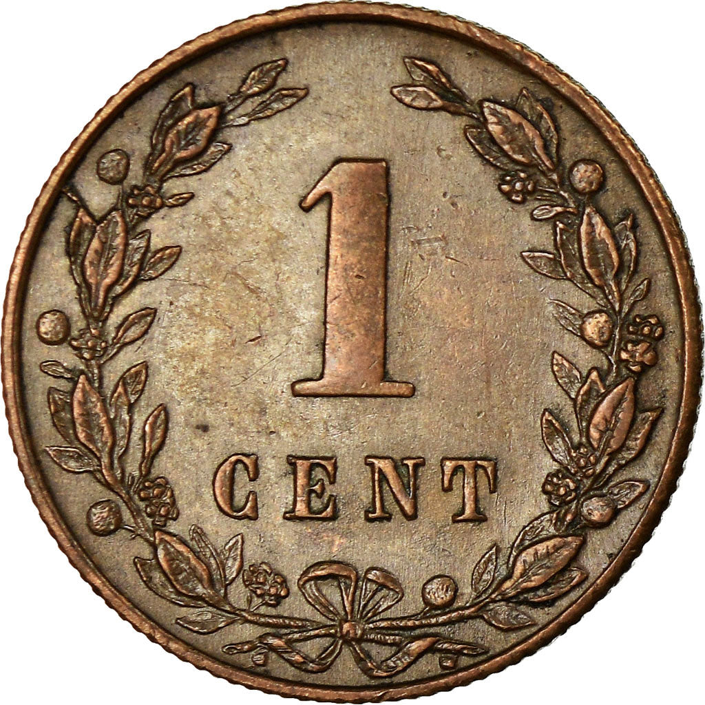 Moneta, Paesi Bassi, William III, Cent, 1881, BB, Bronzo, KM:107.1