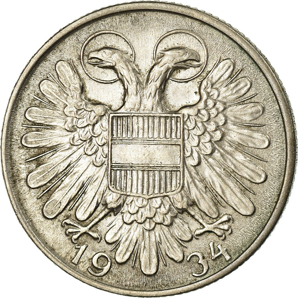 Moneta, Austria, Schilling, 1934, BB+, Rame-nichel, KM:2851