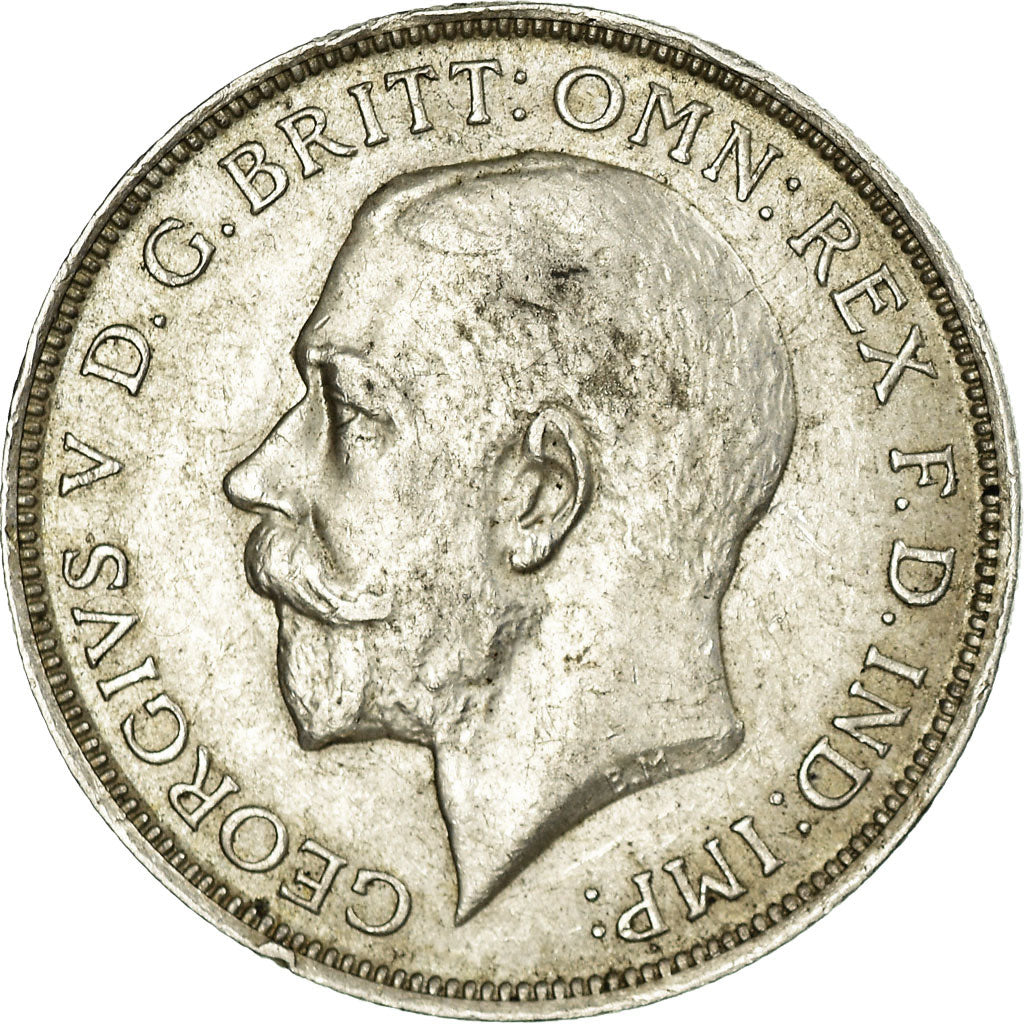 Münze, Großbritannien, George V, Florin, Two Shillings, 1917, SS+, Silber