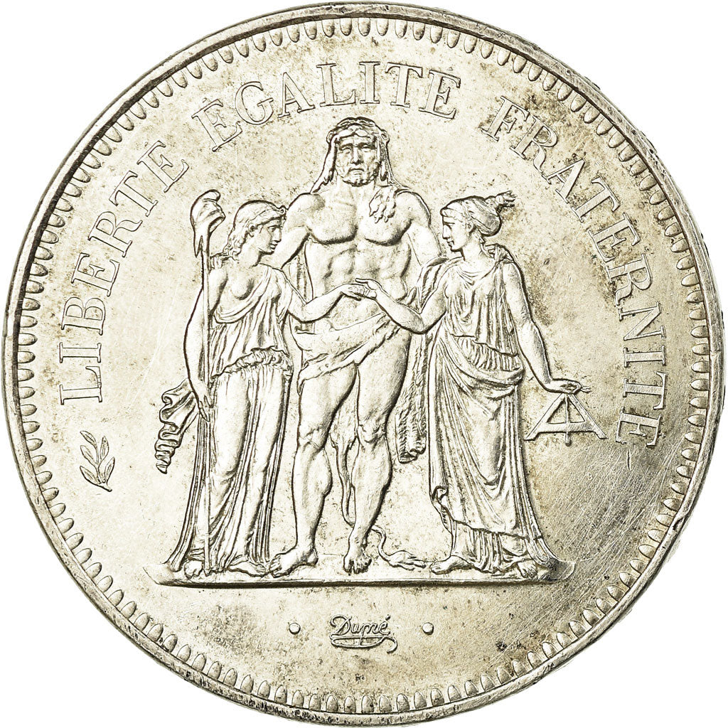 Moneta, Francia, Hercule, 50 Francs, 1974, Paris, BB+, Argento, KM:941.1