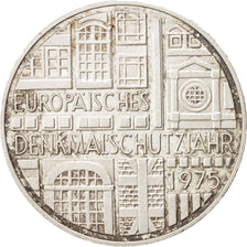 GERMANY - FEDERAL REPUBLIC, 5 Mark, 1975, Stuttgart, Germany, MS(60-62), Silv...