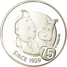 Bélgica, 10 Euro, Tintin, 2004, BE, FDC, Plata, KM:236