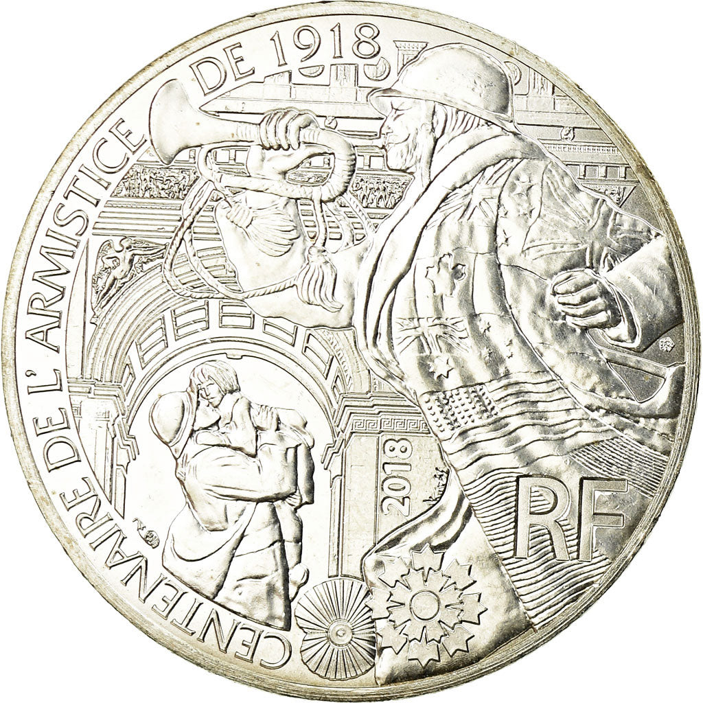 Francia, 10 Euro, 2018, SC, Plata, KM:New