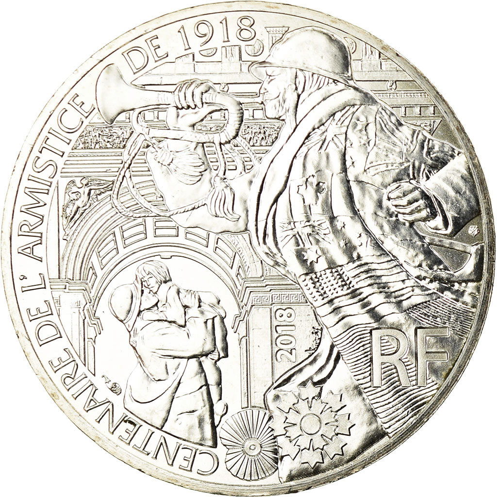Francia, 10 Euro, 2018, FDC, Plata, KM:New