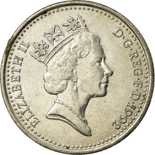 Moneta, Gran Bretagna, Elizabeth II, 10 Pence, 1992, MB+, Rame-nichel, KM:938