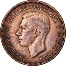 Coin, Great Britain, George VI, Penny, 1940, AU(50-53), Bronze, KM:845