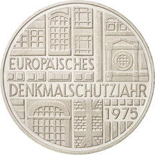 GERMANY - FEDERAL REPUBLIC, 5 Mark, 1975, Stuttgart, Germany, MS(60-62), Silv...
