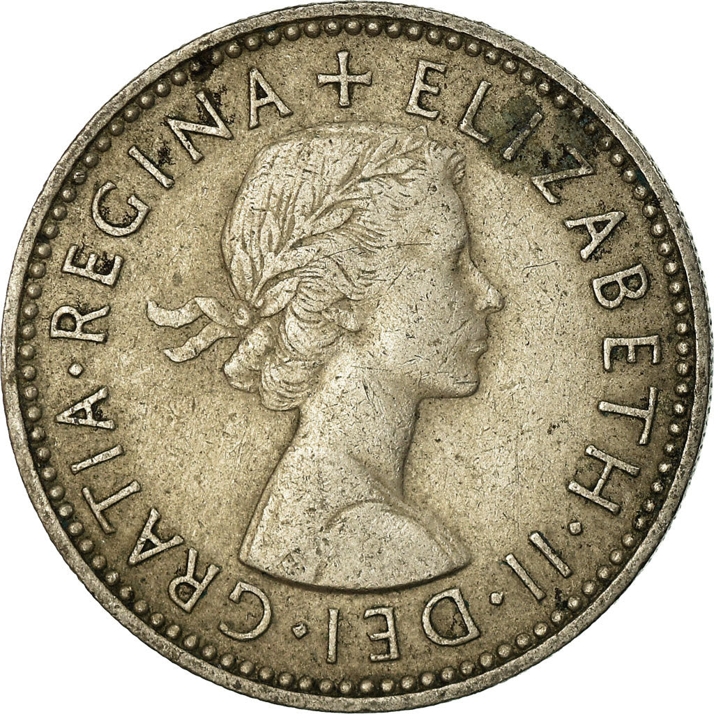 Münze, Großbritannien, Elizabeth II, Shilling, 1955, S+, Copper-nickel, KM:905