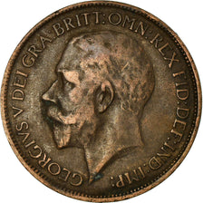 Münze, Großbritannien, George V, 1/2 Penny, 1918, S+, Bronze, KM:809