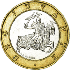 Münze, Monaco, Rainier III, 10 Francs, 1989, SS, Bi-Metallic, KM:163