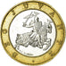 Münze, Monaco, Rainier III, 10 Francs, 1989, SS, Bi-Metallic, KM:163