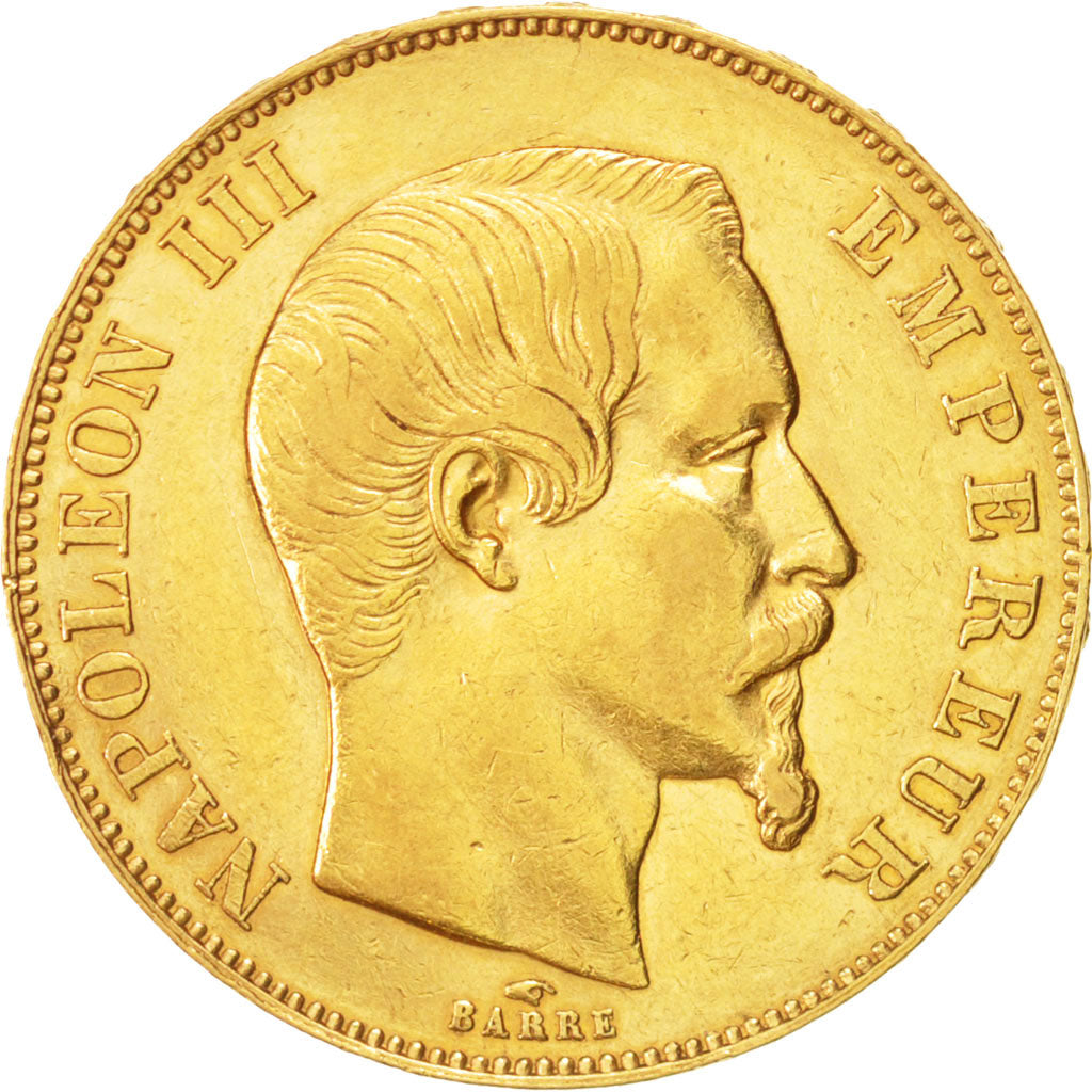 France, Napoleon III, Napoléon III, 50 Francs, 1857, Paris, AU(50-53), Gold,...