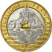 Moneta, Francia, Mont Saint Michel, 20 Francs, 1992, Paris, BB, Tri-metallico