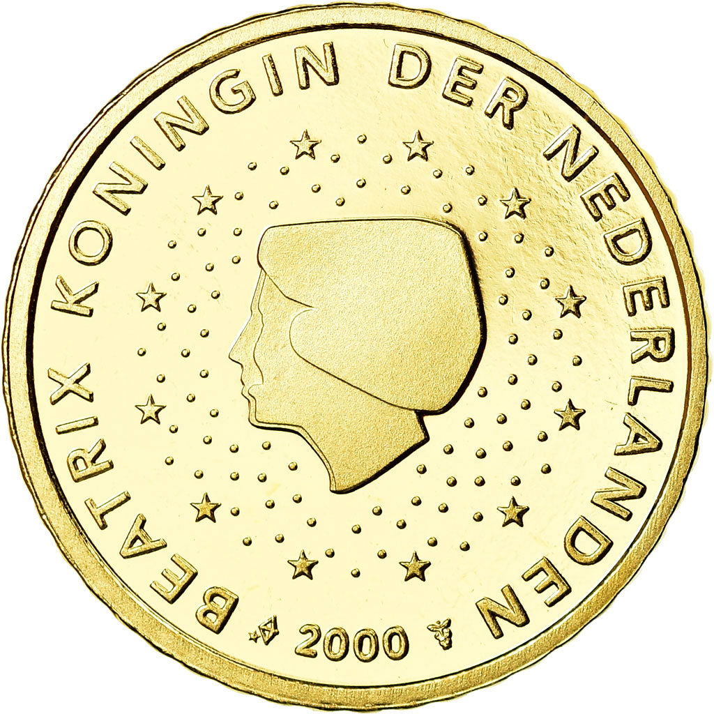 Países Bajos, 50 Euro Cent, 2000, BE, FDC, Latón, KM:239