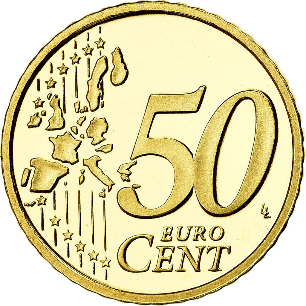 Países Bajos, 50 Euro Cent, 2000, BE, FDC, Latón, KM:239