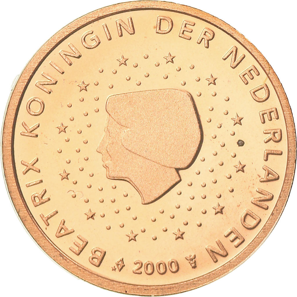 Niederlande, 2 Euro Cent, 2000, BE, STGL, Copper Plated Steel, KM:235