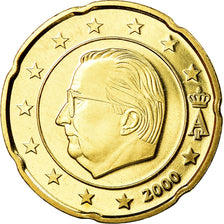 België, 20 Euro Cent, 2000, BE, FDC, Tin, KM:228