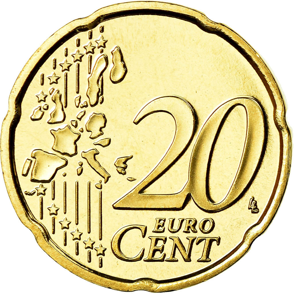 België, 20 Euro Cent, 2000, BE, FDC, Tin, KM:228