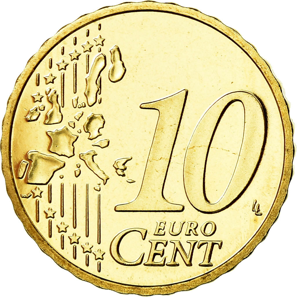 Bélgica, 10 Euro Cent, 2000, BE, FDC, Latón, KM:227