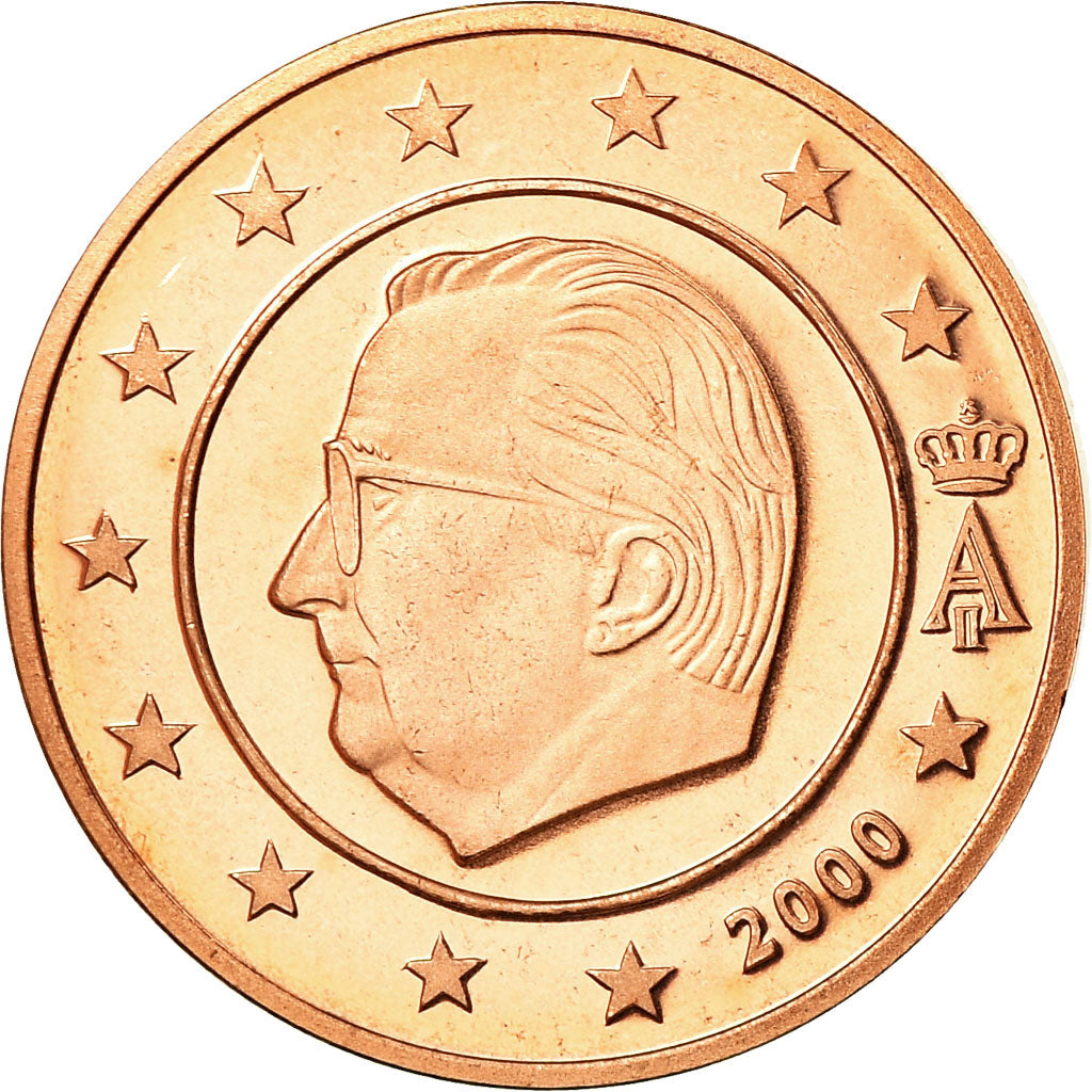 België, 5 Euro Cent, 2000, BE, FDC, Copper Plated Steel, KM:226