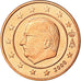 België, 2 Euro Cent, 2000, BE, FDC, Copper Plated Steel, KM:225