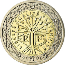 Frankrijk, 2 Euro, 2003, UNC-, Bi-Metallic, KM:1289