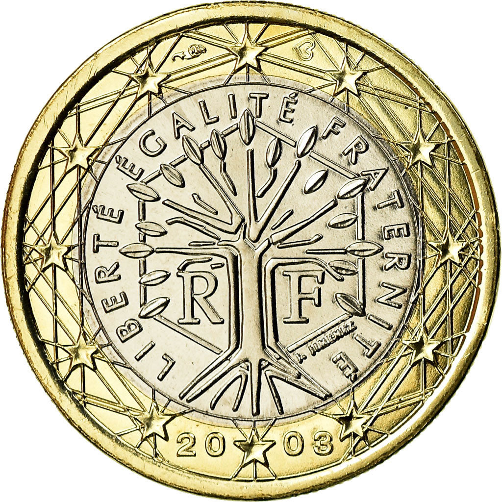 Francia, Euro, 2003, SC, Bimetálico, KM:1288