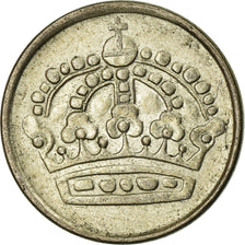 Coin, Sweden, Gustaf VI, 25 Öre, 1954, VF(30-35), Silver, KM:824