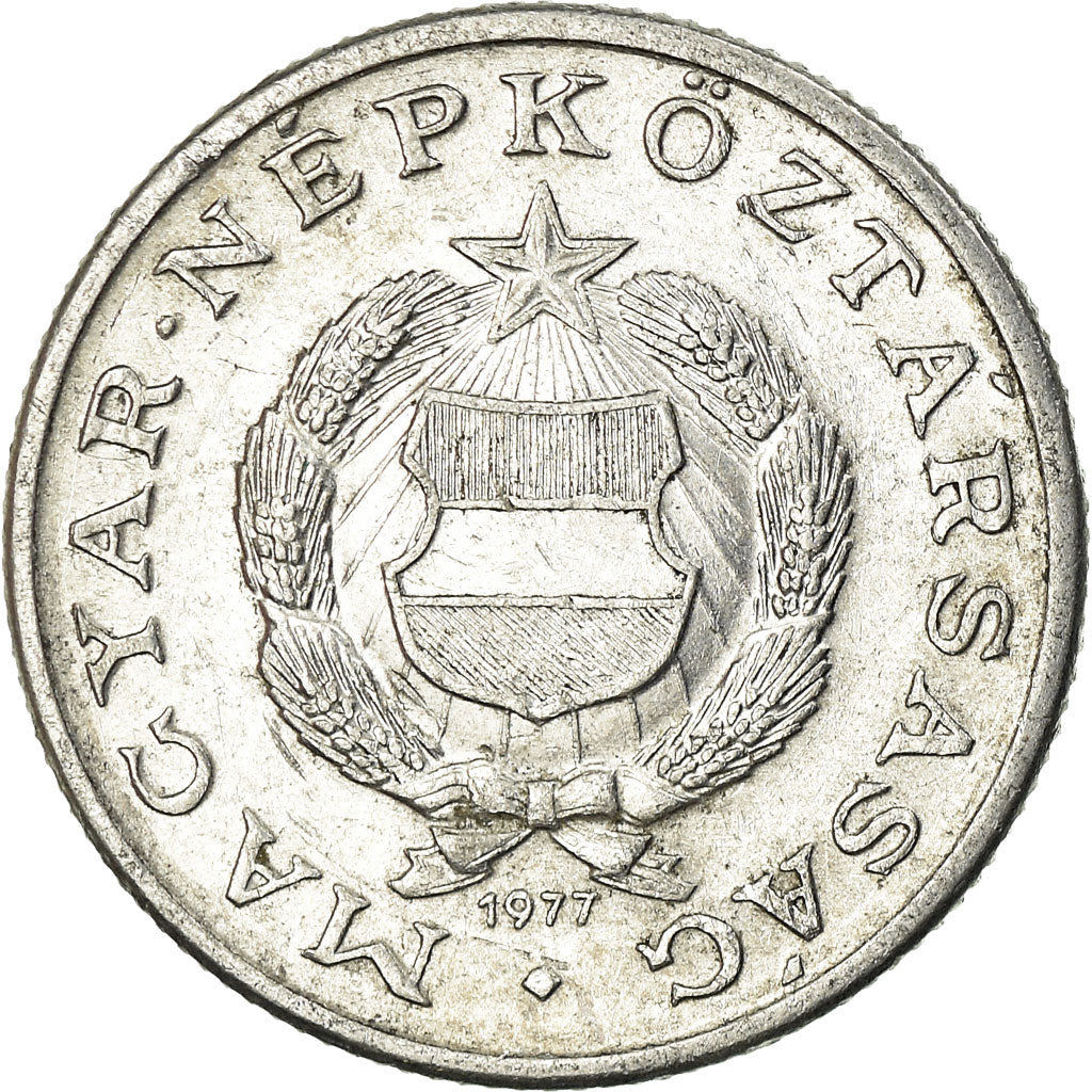Münze, Ungarn, Forint, 1977, Budapest, SS, Aluminium, KM:575