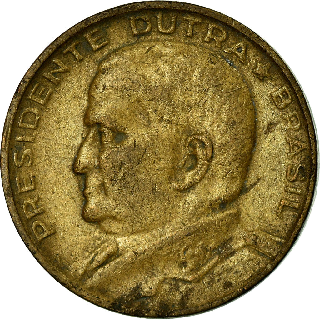 Moneda, Brasil, 50 Centavos, 1950, MBC, Aluminio - bronce, KM:563