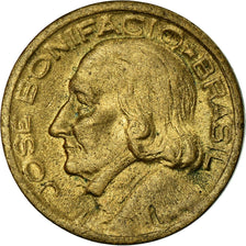 Coin, Brazil, 10 Centavos, 1955, EF(40-45), Aluminum-Bronze, KM:561