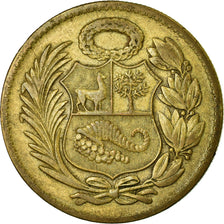 Moneda, Perú, Sol, 1959, MBC, Latón, KM:222