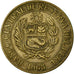 Moneda, Perú, Sol, 1968, MBC, Latón, KM:248