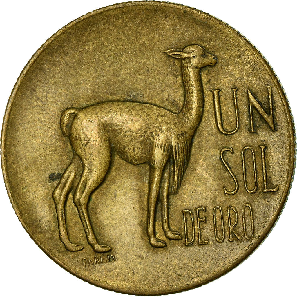 Moneda, Perú, Sol, 1968, MBC, Latón, KM:248